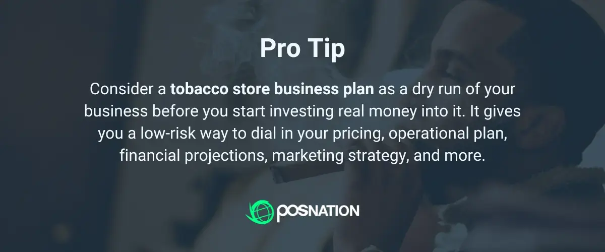 Tobacco Store Business Plan - Pro Tip