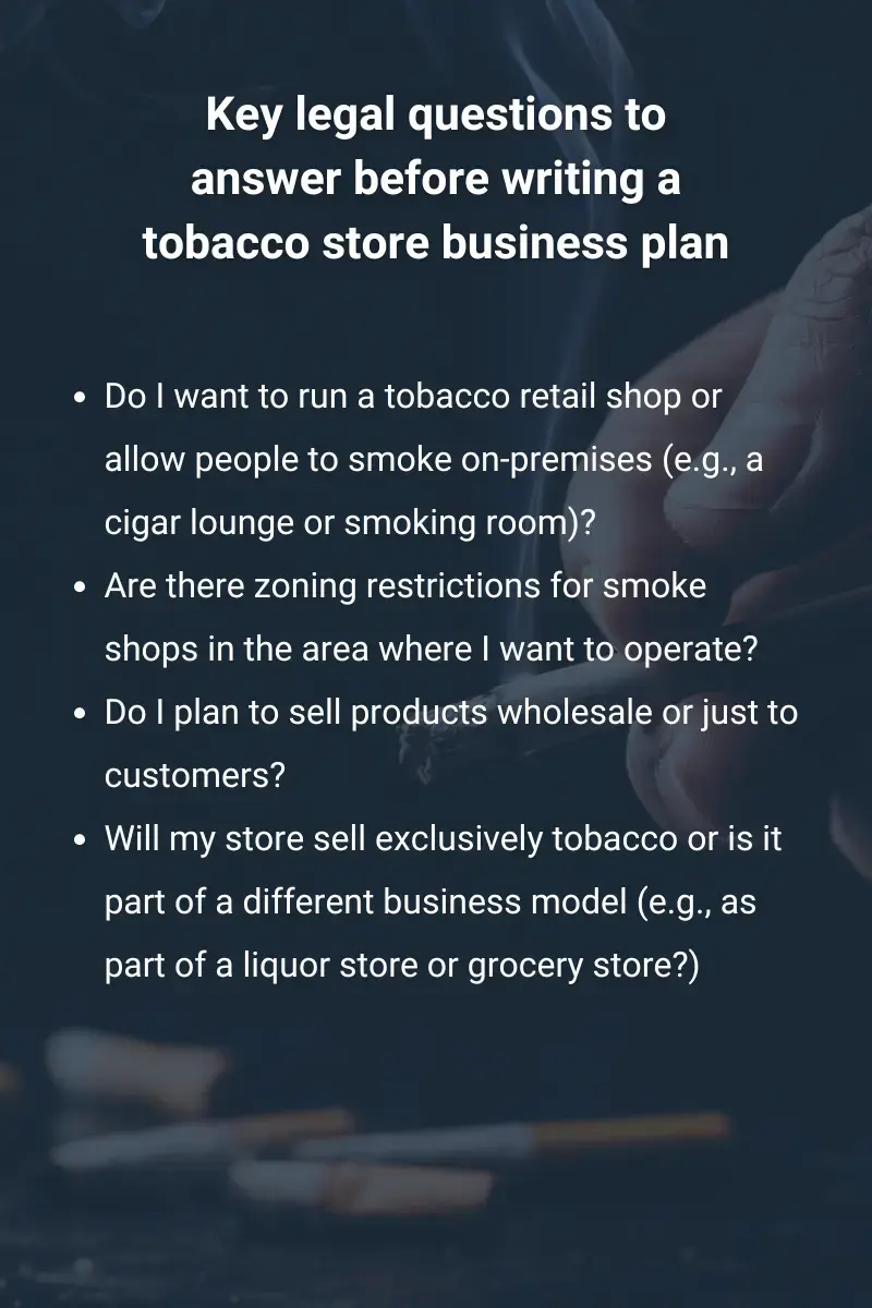 POSN Blog- Tobacco Store Business Plan Legal Qs