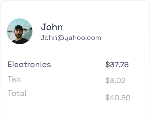 Customer John Receipt Total Element - CellSmart